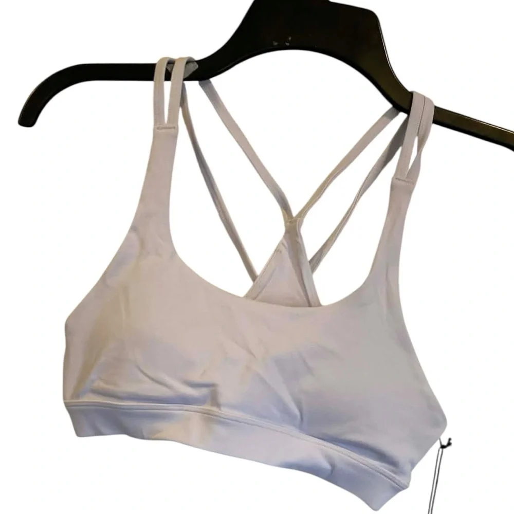 NWT Alo Yoga suspension bra WHITE Size XS